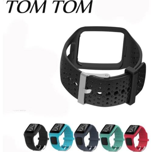 Band For TomTom 1 Multi-Sport GPS HRM CSS AM Cardio Runner Watch Silicone Soft Strap Bracelet Wristband