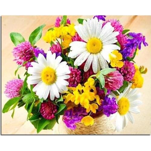 3D Flowers 45x55cm Rhinestones Cross Stitch New 3d Full Diy Diamond Painting Mosaic Embroidery Household Decoration