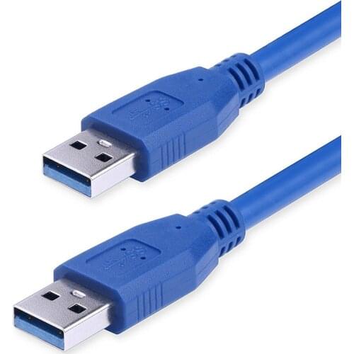 10PCS Fast Speed USB 3.0 Type A Male to Type A Male Extension Cable 0.6M 1.5M USB Cable for Radiator, Webcam, Car MP3, Camera