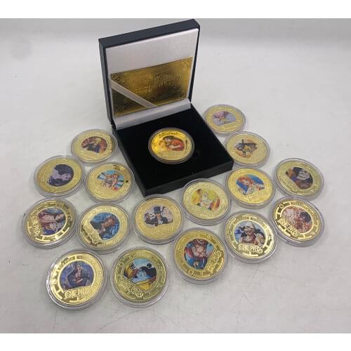 1 pc Japan Anime Cartoon One Piece 5000000 Yen Gold Plated Plastic Banknote Plastic Cards Tikets for Classic Collection