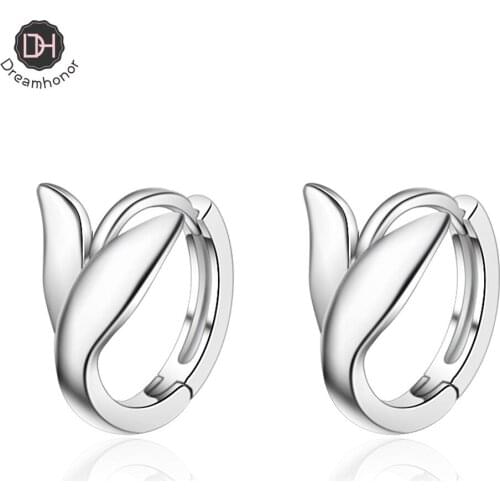 Dreamhonor 2021 Hot Sale Fashion Style 925 Sterling Silver Mermaid Tail Clip Earrings For Woman Jewelry