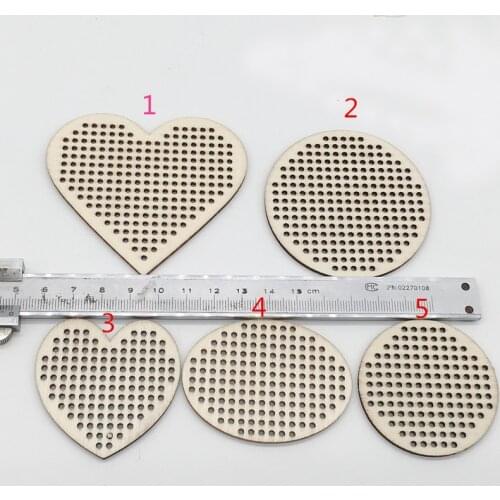 10pcs Wood Slices Round Heart Shaped Natural Rustic Wood Circles Wooden Log Slices for DIY Craft Wedding Christmas Decor