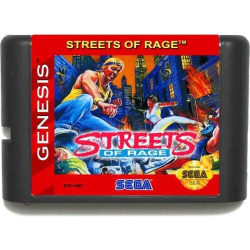 Street Of Rage 16 bit MD Game Card For Sega Mega Drive For Genesis