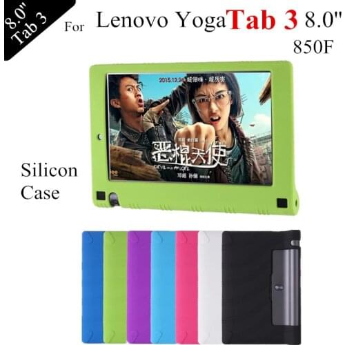 2016 NEW YOGA Tab 3 8.0 Soft Silicon Case For Lenovo Yoga Tablet 3 850F tablet cover case