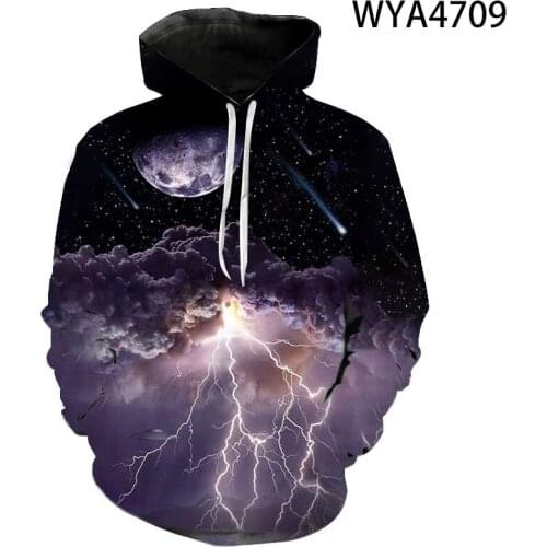 3d hoodie Black Cat Zipper 2021 New Hoodie Spring Autumn zip Hoodies Women Lightning Cat Woman Hooded Zipper Sweatshirt Boys