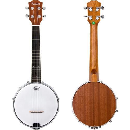 Kmise 4 String Banjo Ukulele Uke Concert 23 Inch Size Sapele Wood