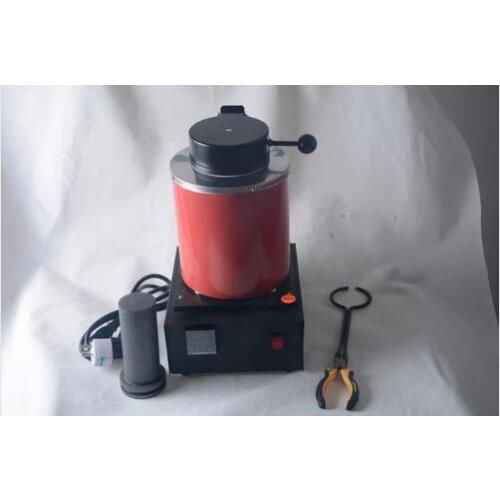 Automatic Electric Melting Furnace Silver & Gold Pour Bar +2Kg Crucible+ tong - Digital Controler 110V &220V