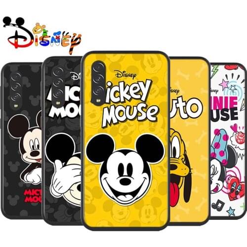Lovely Disney Mickey for Samsung Galaxy A90 A80 A70 A60 A50 A40 A20 A2Core A10 M31 M21 M60 M40 M30 Black Phone Case