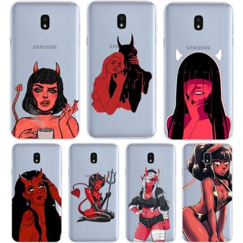 Lovely Devil Woman For Samsung Galaxy J8 J7 Duo J6 J5 Prime J4 Plus J3 J2 Core 2018 2017 2016 Phone Case Cover