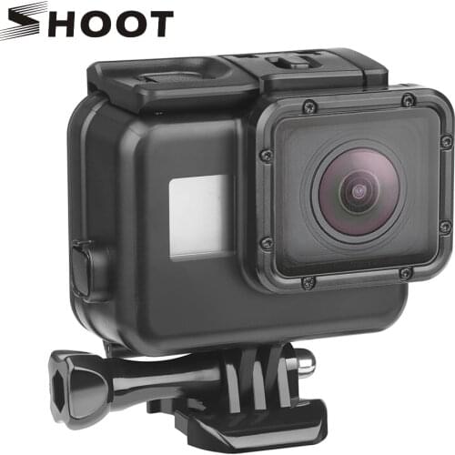 SHOOT 45m Underwater Waterproof Case for Gopro Hero 7 6 5 Black for Go Pro 5 6 Diving protective Housing Accessory