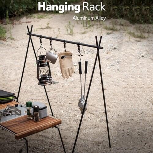 Outdoor Cookware Hanger Triangular Pot Pot Light Camping Utensils Hanger Camping Hanger Clothes Hanger Camping Tools