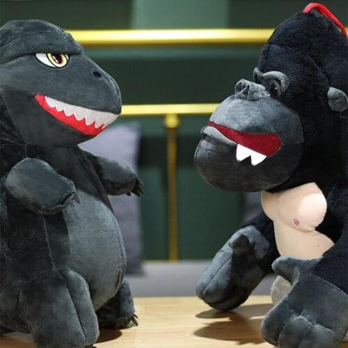 Godzilla Vs Kong Plushie Movie Action Figure toys soft plush 25cm Godzilla Figures Kawaii Plush Kids Gift Toys Doll