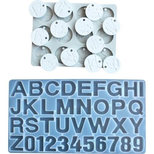 Alphabet shape mold, fondant chocolate decoration mold, soap, scented candle, epoxy resin and other decorative tools