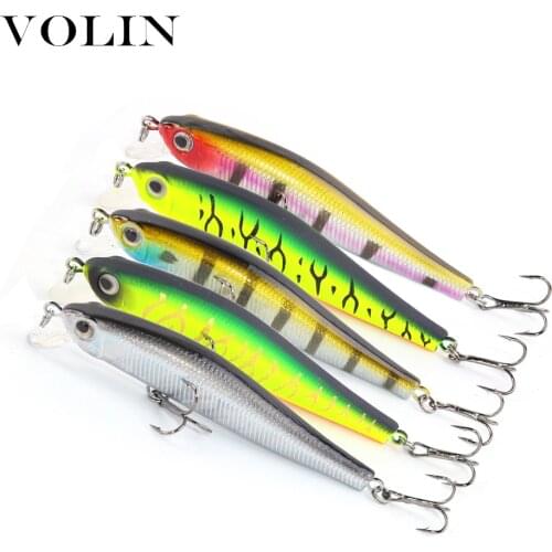 VOLIN 1pc NEW Magnetic Hard Fishing Wobbler 70mm 5g Minnow Bait Artificial Bait Swimbait for pike perch Fishing Lure