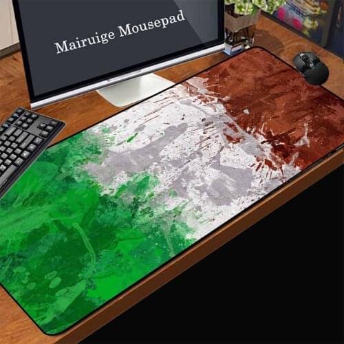 Mairuige European Low Price Promotion Computer Mouse Pad Graffiti Green White Stripes Print Office Laptop Desk Table Mat