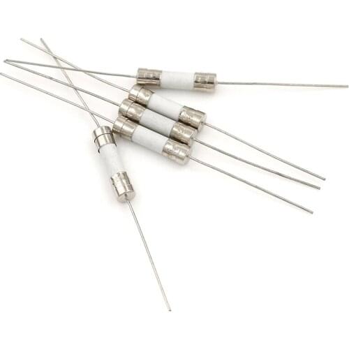 Miniature Fuses 5Pcs 10A 250V ceramic axial lead fuse for lcd-tv etc 5*20mm Time-lag Axial Lead Ceramic Fuse