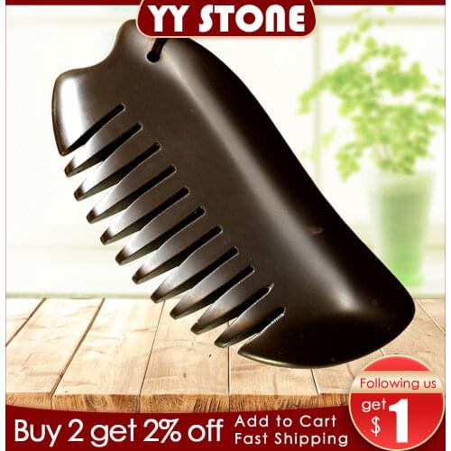 5A grade Original Si Bin brown color Bian stone massage guasha stone multifuntion beauty face comb home health care back massage