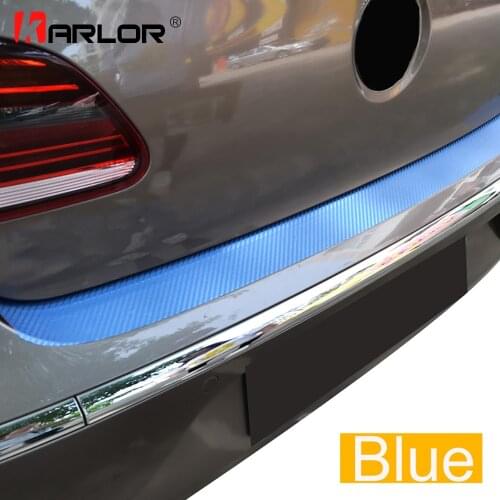 Rear Bumper Trunk Carbon Fiber Protection Scrach Film Sticker And Decal Car Styling For VW Volkswagen CC 2009-2016 Accessories