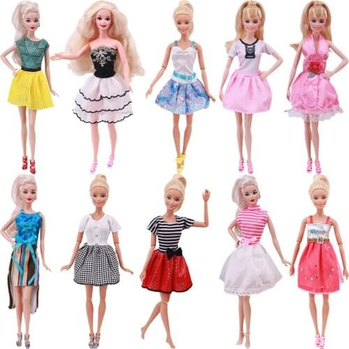 New Doll Clothes 5 Outfits For Barbies Short Skirt Icluding Outing Skirt/Performance Skirt/Party Skirt Best Gift For Children