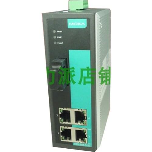 New Original Spot Photo For MOXA EDS-305-S-SC RS-232/422/485 Fiber Optic Converter