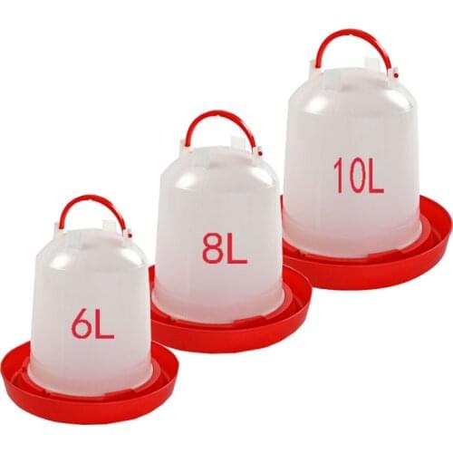 Poultry Chicken Fodder Birds Drinking Birds Diet Tools Drinking Pots Pigeon Feeder Farm Animal Supplies 6L 8L 10L