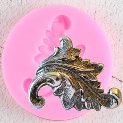 Scroll Leaf Silicone Mold Relief Cake Border Fondant Molds Cake Decorating Tools Cupcake Baking Candy Chocolate Gumpaste Mould