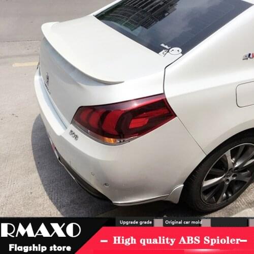For Peugeot 508 Spoiler 14-17 Peugeot 508 spoiler High Quality ABS Material Car Rear Wing Primer Color Rear Spoiler