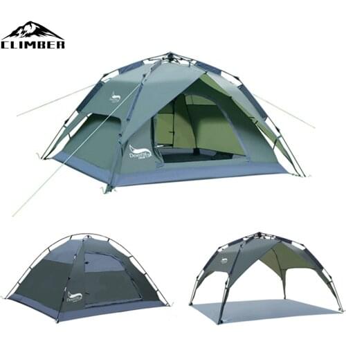 New Store Camping Tent for 3 Person Instant Pop-Up Automatic Dome Tents Waterproof Tent with Floor Tarp Quick Setup for Family