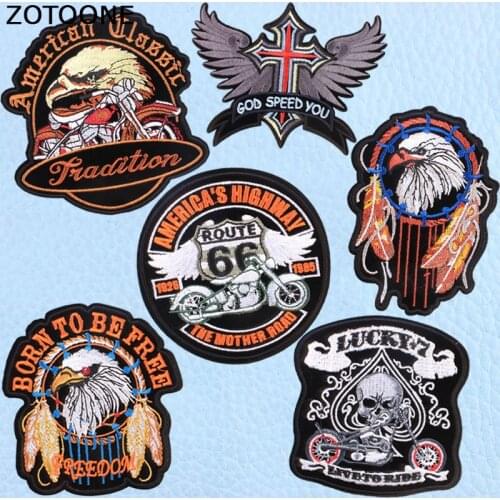 ZOTOONE Morale Military Patches Embroidery Patch Stickers on Clothes Decoration Iron on Biker Custom Patch Applique Rock Band E