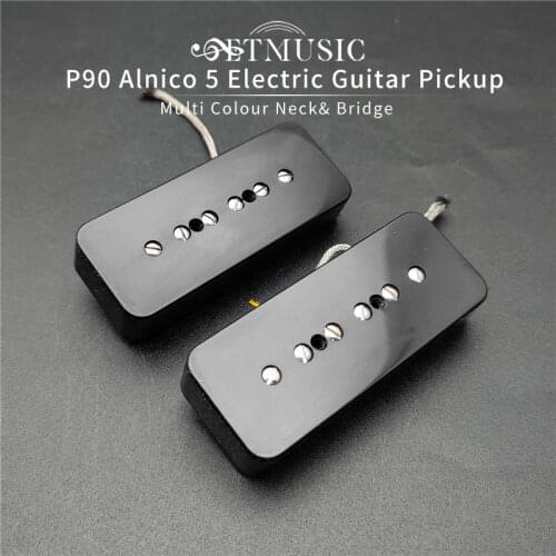 1PCS Vintage Alnico 5 Soapbar P 90 P90 Guitar Pickup Neck or Bridge Pickup Guitar Accessories, Silver/Black/White /Cream Choose