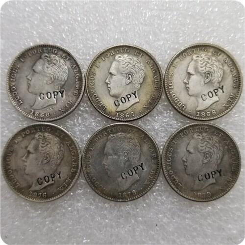 1866-1879 PORTUGAL 200 Reis COIN COPY commemorative coins-replica coins medal coins collectibles