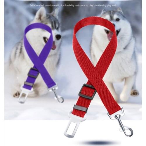 2020 New Adjustable Dog Pet Car Safety Seat Belt Restraint Lead Travel Leash Pet Car Seat Belt Pet Accessories