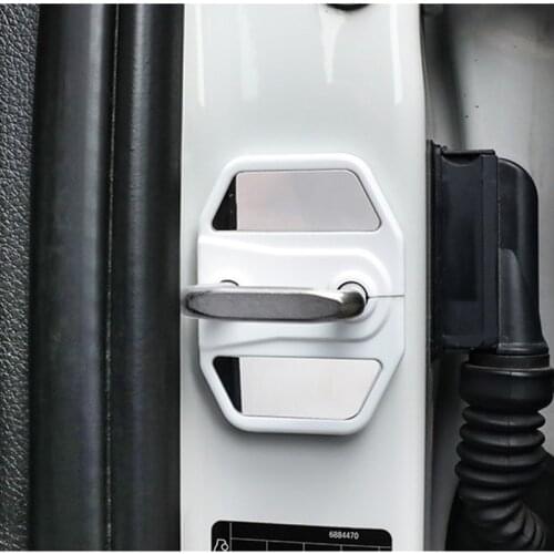 4PCS Car Door Lock Protective Cover Anti Rust Anti Wear Interior Accessories For BMW X2 X3 X4 X5 X6 F39 G01 G02 G05 G06 G11 G32