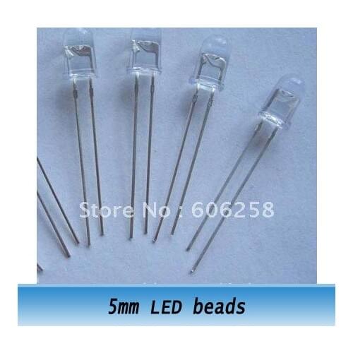 500pcs F5 5mm 850nm infrared transmitting beads led diode for night vision security monitoring
