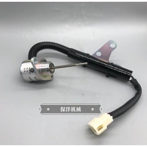 Free shipping for Kubota U15-3S excavator solenoid valve Kubota D782 engine stall solenoid valve stall switch