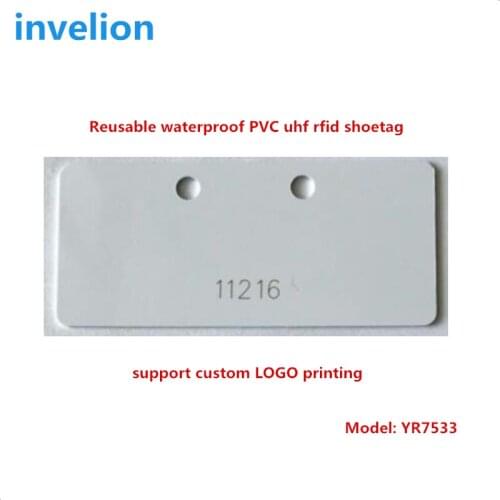Free sample uhf rfid reusable waterproof shoetag with epc gen2 iso18000-6c passive sports Athletes shoe tag custom logo printing