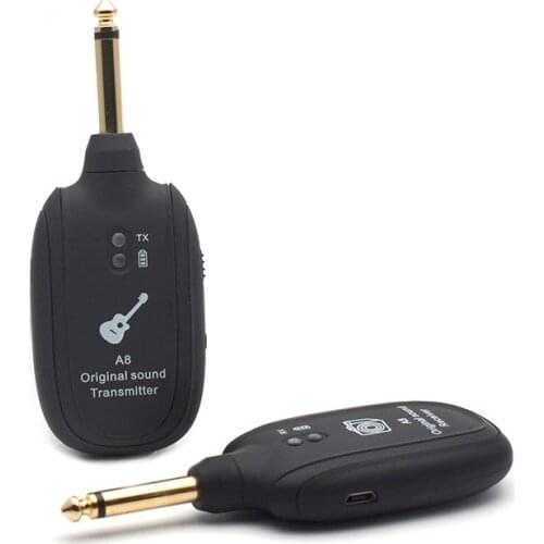 Wireless Rechargeable Guitar Bass Audio Transmitter Receiver Guitar Audio Wireless Connnector