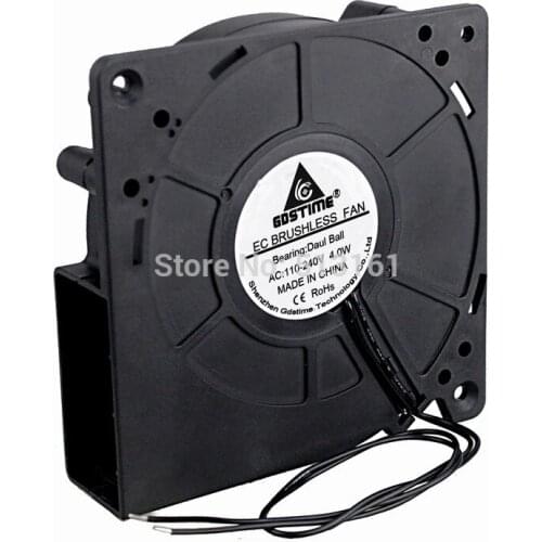 1pcs Gdstime EC Brushless Blower Fan 120mm 12cm 12032 AC 110V 115V 120V 220V 240V Ball Bearing Air Blower Cooling Cooler Fan