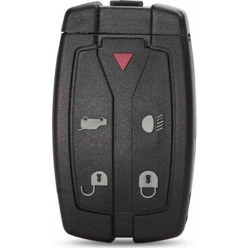 Bilchave 10pcs/Lot 5 Buttons Remote Car Key Shell Fob Case For Land Rover Discovery 4 Sport Evoque Freelander 2 3 LR2