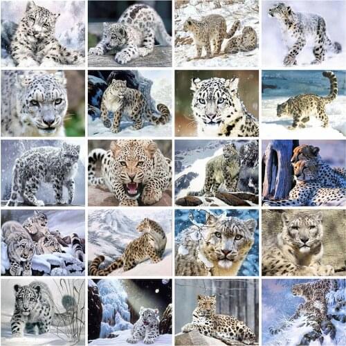 Eveshine 5D DIY Diamond Painting Leopard Animals Diamond Embroidery Cross Stitch Picture Of Rhinestones Mosaic Crafts Kit