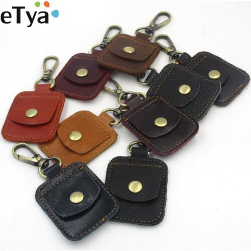 Mini Vintage Genuine Leather Card Wallet Men Business Id Card Holder Thin Coin Card Case Portable Small Cards Pack Pocket