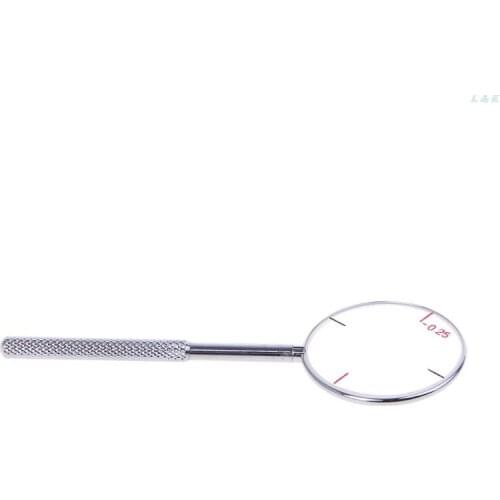 Round Optical Cross Cylinder Lens Tool Optical Instruments Ophthalmic Lens Diopters Optometry Accessories 0.25 / 0.50
