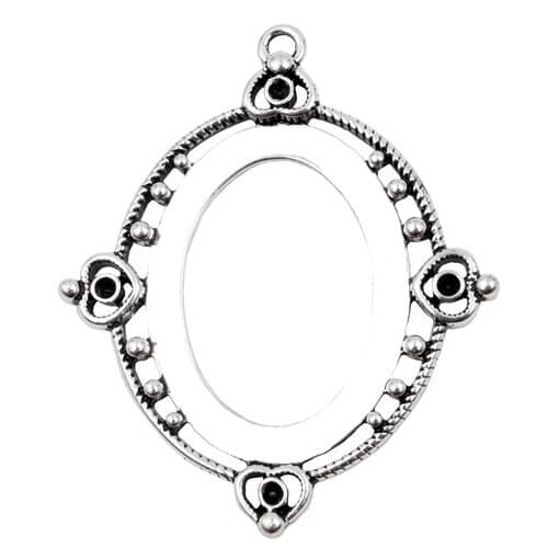 Fit 30x40mm Cabochons Summer Fashion Cameo/Glass Frame bezel Settings Tray blank DIY Accessory Making 5pcs/lot K04648