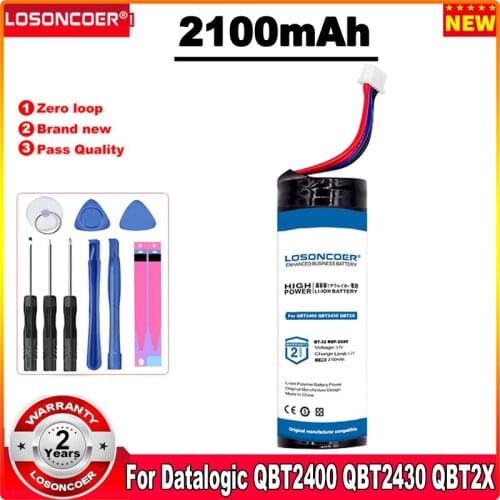 LOSONCOER 2100mAh 128003203, BT-32, RBP-2X00 Battery For Datalogic QuickScan QBT2400, QBT2430 Handheld Sca, QBT2X Batteries