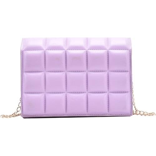 Crossbody Small Square Bag Handbag PU Leather Brand Trend Handbag Women Bag Winter 2021 New Trendy Checkered Shoulderbag Fashion