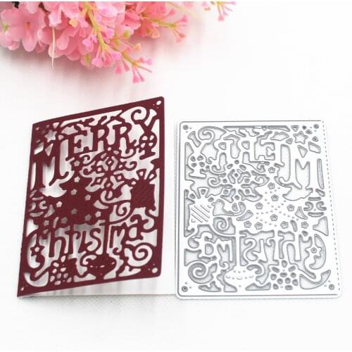 Christmas Letter Tree Metal Cutting Dies Stencil DIY Scrapbooking Album Stamp Paper Card Embossing Decor Crafts Frame