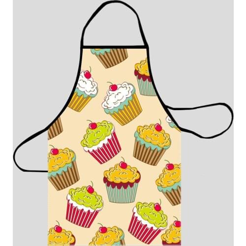 Cartoon Pattern Aprons Home Coffee Shop Cleaning Aprons Anti-Dirty Kitchen Accessories For Men Women 50x75cm,68x95cm Funy Gift