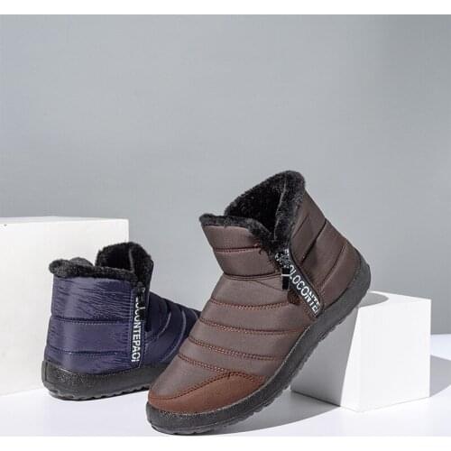 New Winter Womens Snow Boots Lovely Pure Color Warmth Combat Boot Wool Flat Shoes Rubber Non-Slip Plus Thick Girls Cotton Shoes