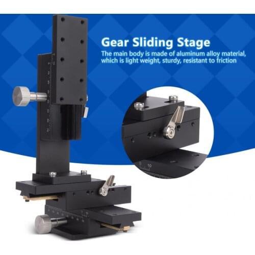 40x90mm Manual Trimming Platform X Y Z 3 Alexs Detachable Adjustable Gear Guide High Accuracy Stage