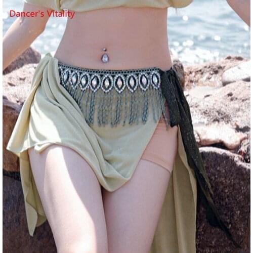Belly Dance Professional Clothing Accessories Belt for Women Bellydancing AB Stones Hip Scarf Adult Oriental Outfit